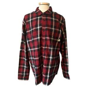 Tilley XXL Red Plaid Casual Shirt NWT